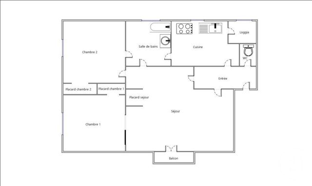 Appartement F3 à vendre - 3 pièces - 58.3 m2 - MANTES LA JOLIE - 78 - ILE-DE-FRANCE - Century 21 La Mantoise